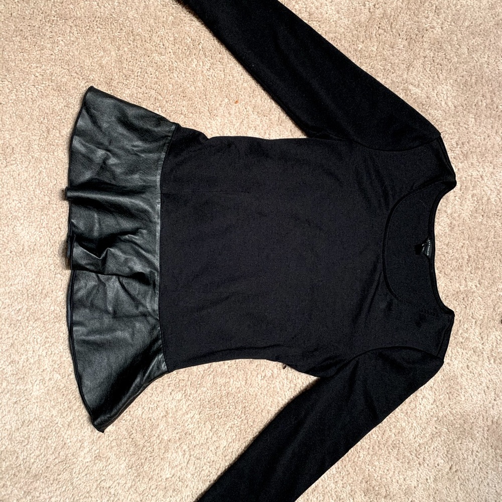 COPY - Pleather peplum top